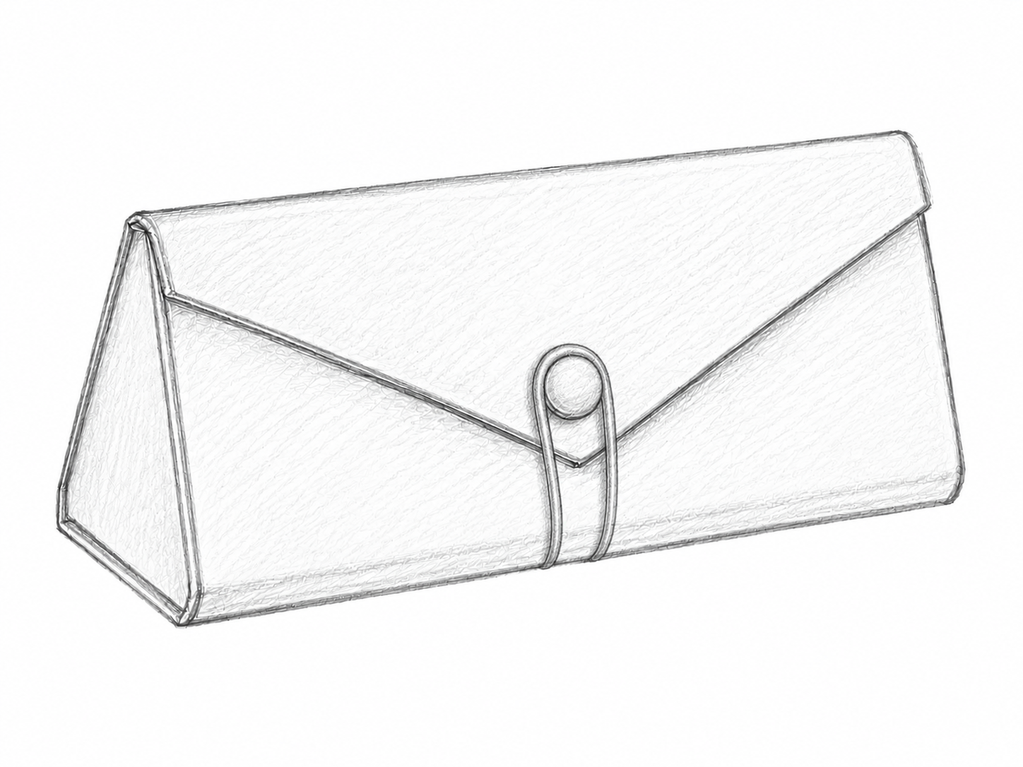 Sunglasses case design with a tie closure
