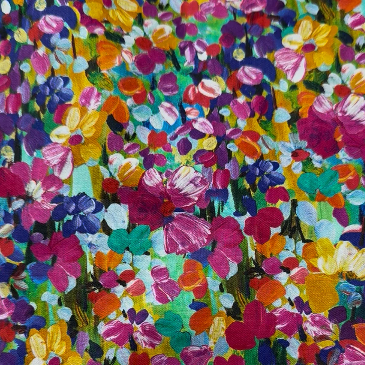 Winning bright floral pattern fabric